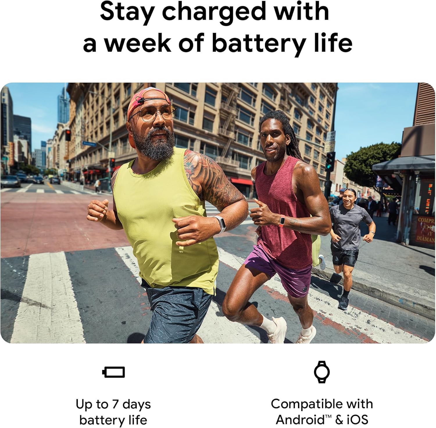 Google Fitbit Charge 6 Activity Tracker with 6-months Premium Membership Included, 7 days battery life and Google Wallet and Google Maps